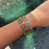 BRACELET FLOWER STRASS