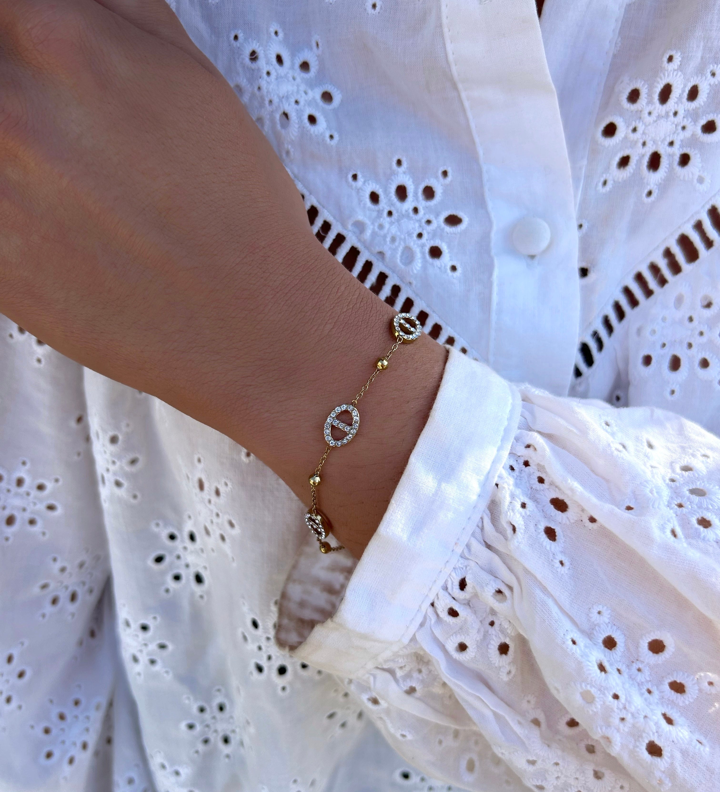 BRACELET MAILLE MARINE